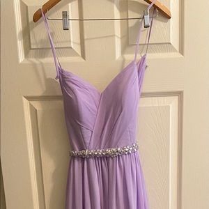 Azazie light purple Medium formal Bridesmaid dress